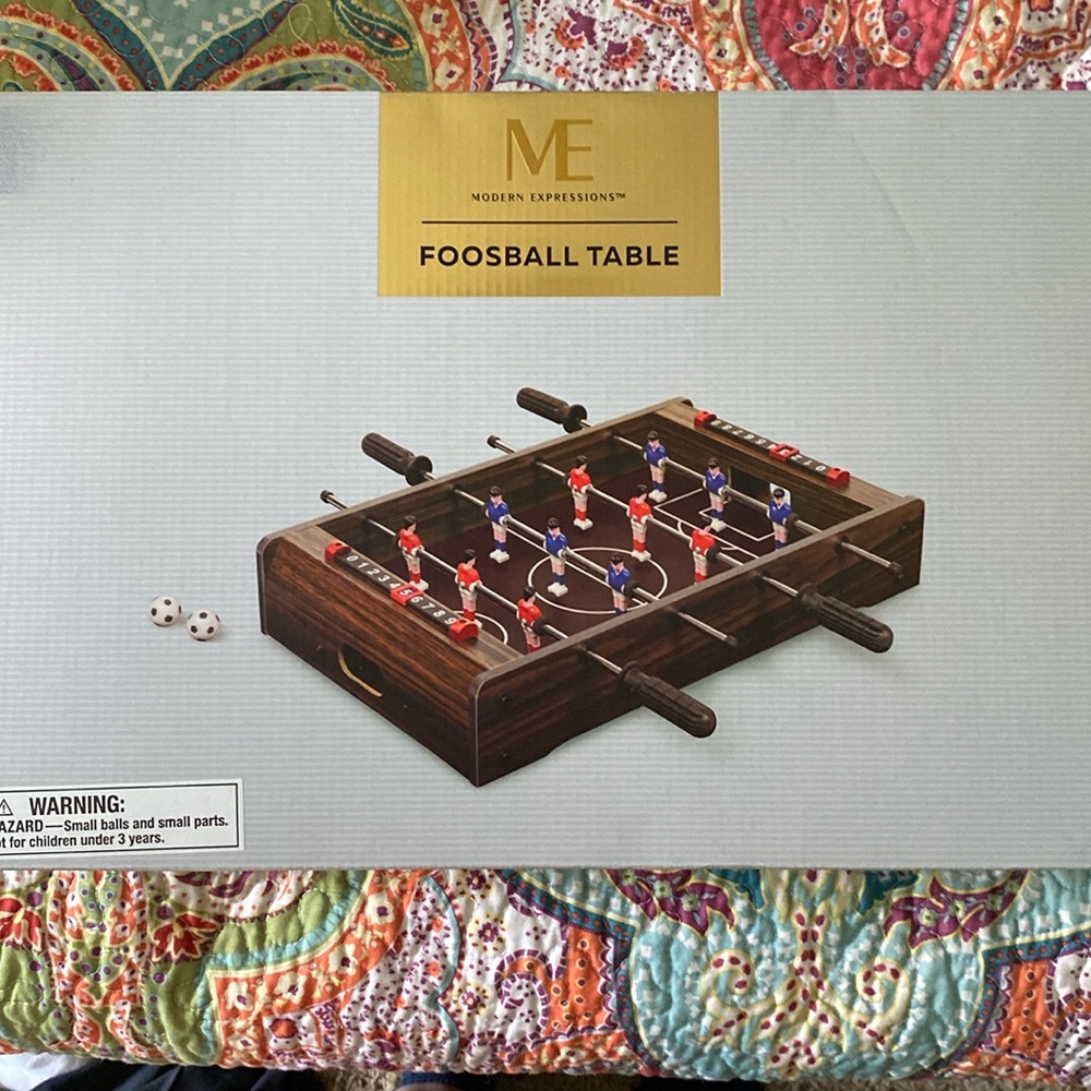 Foosball tabletop size